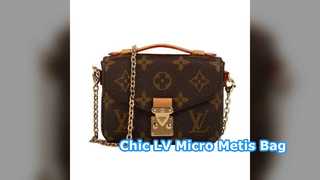 Сумка LV Micro Metis Monogram Коричневая в дизайнерском стиле