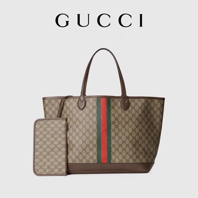 Сумка Брауна Gucci Ophidia заклеймленных женщин небольшое среднее большое черное дерево Tote