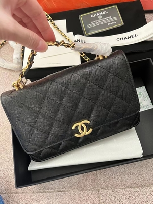Классическая цепь KWOC на сумке AP3019 Chanel бумажника небольшой