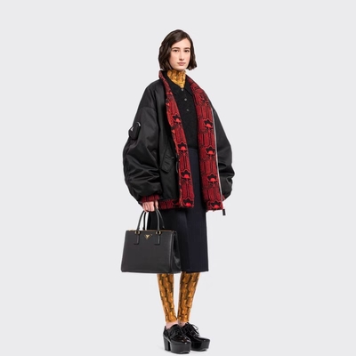 Заклеймленная сумка дам Prada Saffiano средняя большая кожа Galleria