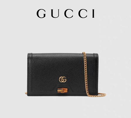 ODM клеймил бумажник Gucci Дианы сумки посыльного на цепном бамбуковом замке