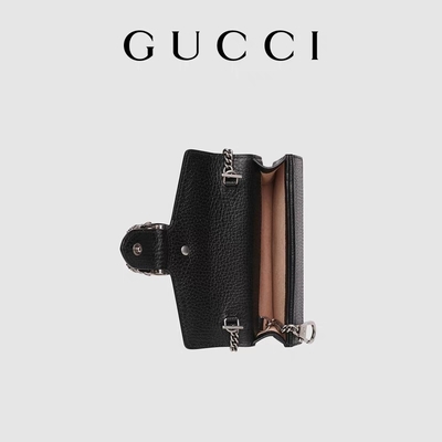 Голова тигра загорела кожаную таможню сумки Gucci Dionysus мини