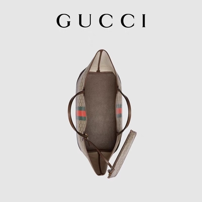 Сумка Брауна Gucci Ophidia заклеймленных женщин небольшое среднее большое черное дерево Tote