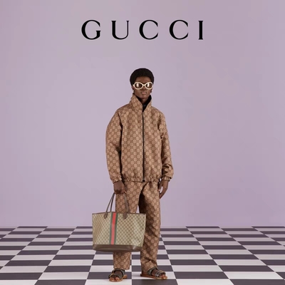 Сумка Брауна Gucci Ophidia заклеймленных женщин небольшое среднее большое черное дерево Tote