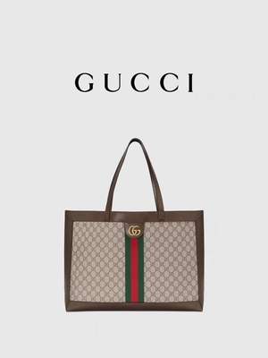 Кожаные заклеймленные дамы GUCCI Ophidia Tote покупок сумки