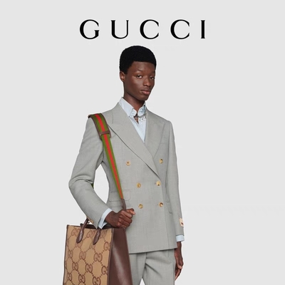 GUCCI клеймил сумку слон GG Tote люди верблюда сумки джентльмен