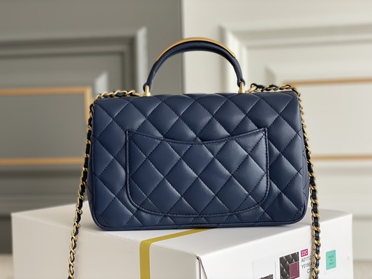 Lambskin икры 2020 Chanel икры мини прямоугольные Grained &amp; goldtone металл