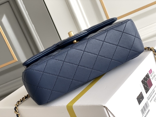 Lambskin икры 2020 Chanel икры мини прямоугольные Grained &amp; goldtone металл