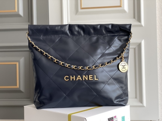 военно-морской флот Chanel 22&quot; телячьей кожи 22S ODM сумки мешка для мусора» небольшой