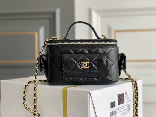 Случай тщеты Chanel 22K сумок Lambskin изготовленный на заказ заклеймленный Multi карман