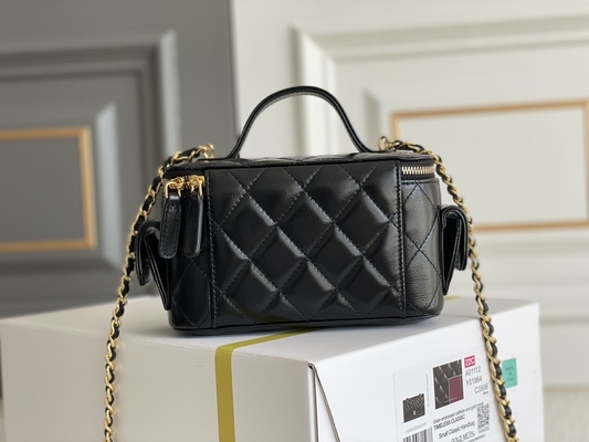 Случай тщеты Chanel 22K сумок Lambskin изготовленный на заказ заклеймленный Multi карман