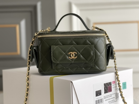 Случай тщеты Chanel 22K сумок Lambskin изготовленный на заказ заклеймленный Multi карман