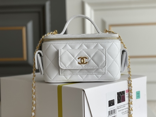 Случай тщеты Chanel 22K сумок Lambskin изготовленный на заказ заклеймленный Multi карман