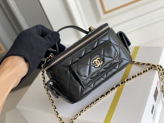 Случай тщеты Chanel 22K сумок Lambskin изготовленный на заказ заклеймленный Multi карман