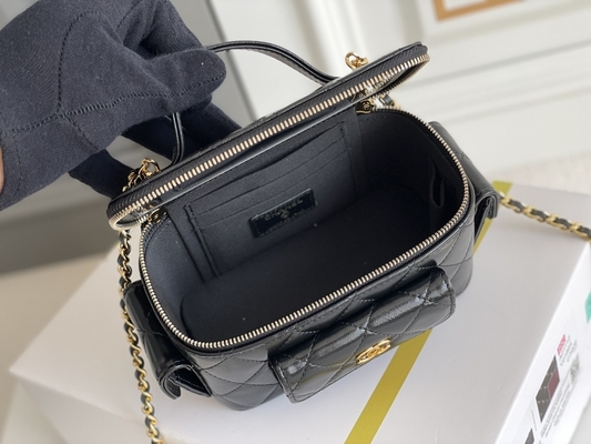 Случай тщеты Chanel 22K сумок Lambskin изготовленный на заказ заклеймленный Multi карман
