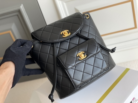 Бренд кожаного щитка Chanel дизайнерский укладывает рюкзак диамант 1994-1996 выстеганный для женщин
