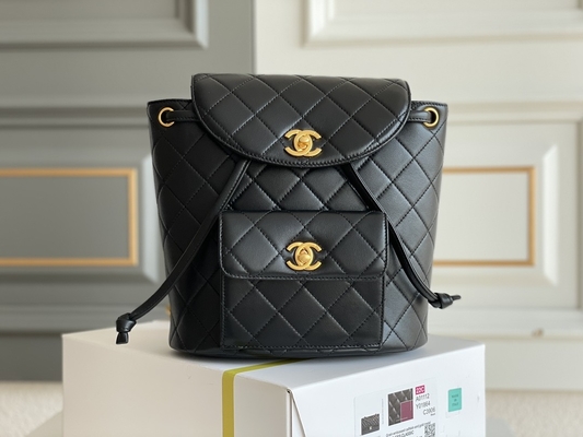 Бренд кожаного щитка Chanel дизайнерский укладывает рюкзак диамант 1994-1996 выстеганный для женщин