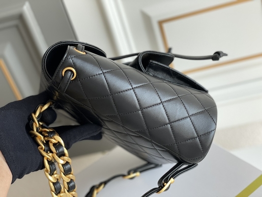 Бренд кожаного щитка Chanel дизайнерский укладывает рюкзак диамант 1994-1996 выстеганный для женщин