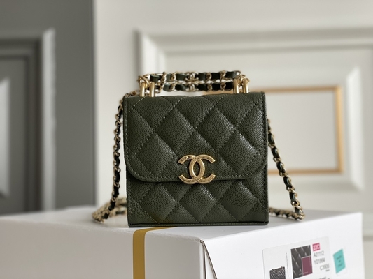 Классическая сумка AP3020 Chanel 2way кожи с сохраненным природным лицом c двойника золота