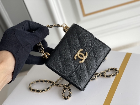 Классическая сумка AP3020 Chanel 2way кожи с сохраненным природным лицом c двойника золота