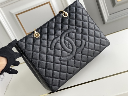 Сумка Tote GST большой икры Chanel Lychee кожаной большая ходя по магазинам