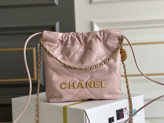 Chanel клеймило дам сумкой 22B МИНИ пинк телячьей кожи 22S белый черный желтый цвет