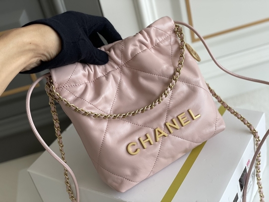 Chanel клеймило дам сумкой 22B МИНИ пинк телячьей кожи 22S белый черный желтый цвет