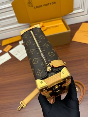 Чемодан сумки вензеля премьер-министра хобота Louis Vuitton LV холста Брауна Presbyopic бортовой