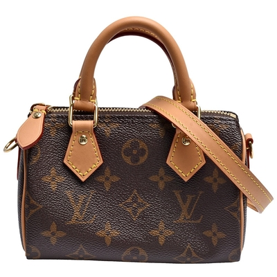 Небольшая классическая дизайнерская сумка NANO СКОРОСТНОЙ Louis Vuitton M81085 вензеля