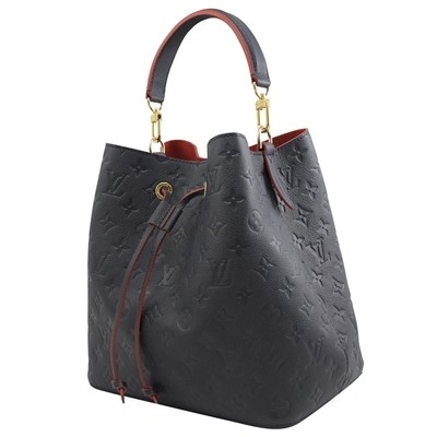 LV Colorblock клеймил дам сумкой ведра сумки NÉONOÉ MM Grained кожа