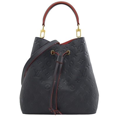 LV Colorblock клеймил дам сумкой ведра сумки NÉONOÉ MM Grained кожа