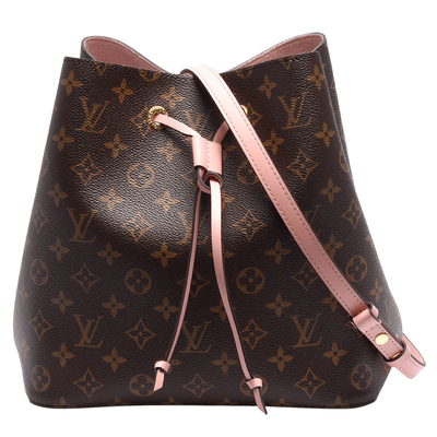 Кожаная сумка вензеля черноты Louis Vuitton NéOnoé Mm отделки