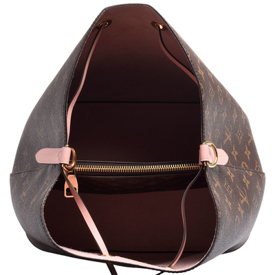 Кожаная сумка вензеля черноты Louis Vuitton NéOnoé Mm отделки