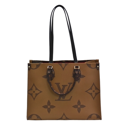 Хозяйственная сумка OnTheGo MM Louis Vuitton сумки вензеля обратного холста дизайнерская