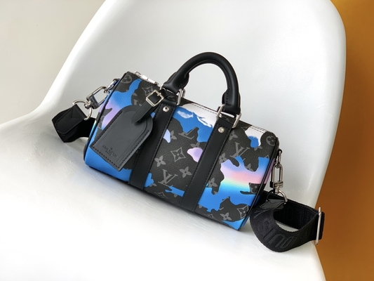 Затмение вензеля восхода солнца клеймило комнату LV Keepall Bandoulière 25 сумки посыльного с взглядом