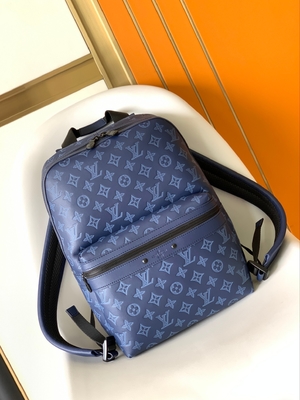 Кожа икры тени вензеля рюкзака бренда гонщика Louis Vuitton дизайнерская для мальчика человека