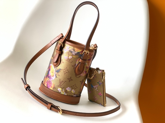 Металлическое ведро Louis Vuitton Neverfull цветка кладет M81724 в мешки