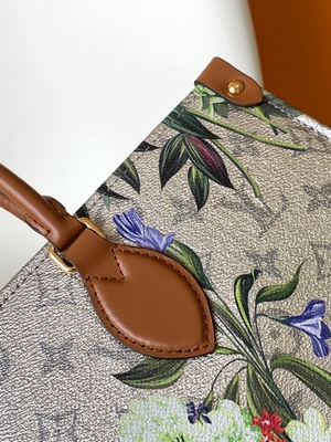 Сумка Tote холста Louis Vuitton Onthego Empreinte OEM флористическая серебряная покрытая