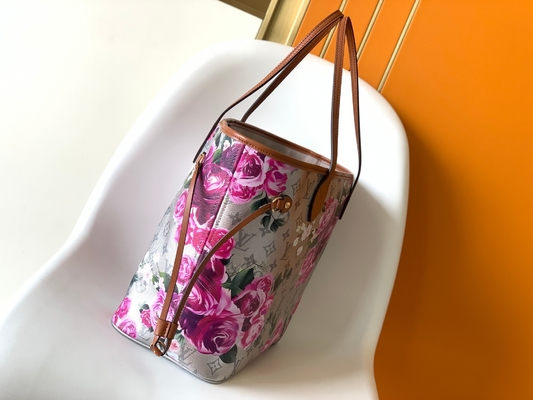 Цветочный узор серебряный Louis Vuitton большое отсутствие полного M21352