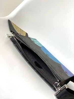 Дизайнер LV x YK мини морщит бумажник Gaston печати тыквы рейса Louis Vuitton Pochette пригодный для носки