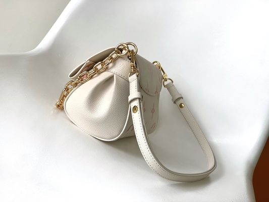 Сумка слинга любимого Creme мини клеймила кожу Empreinte вензеля LV Роза Trianon 2