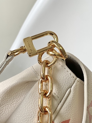 Сумка слинга любимого Creme мини клеймила кожу Empreinte вензеля LV Роза Trianon 2