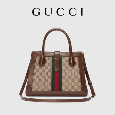 Иконическое средство Tote Джеки 1961 сумки GUCCI с оборудованием тонизированным золотом
