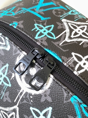 Зеленый цвет сумки граффити LV рюкзака бренда Multicolor открытия дизайнерский