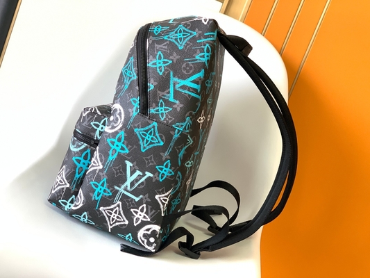 Зеленый цвет сумки граффити LV рюкзака бренда Multicolor открытия дизайнерский