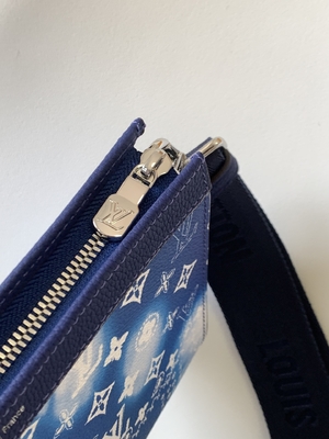 Застежка-молния небольшого бумажника Gaston Louis Vuitton LV Pochette двойная пригодная для носки 
