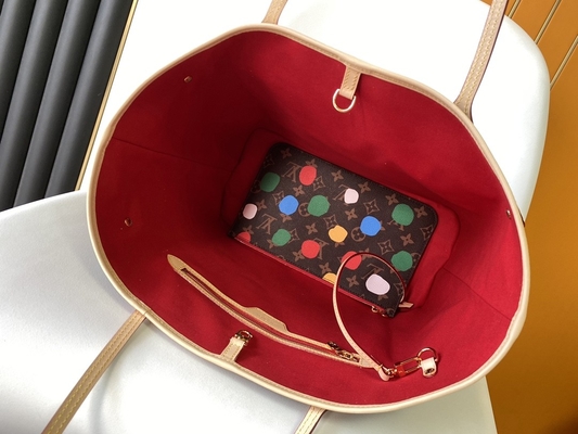 черная сумка вензеля LV x Yayoi Kusama Louis Vuitton Neverfull MM Multicolor