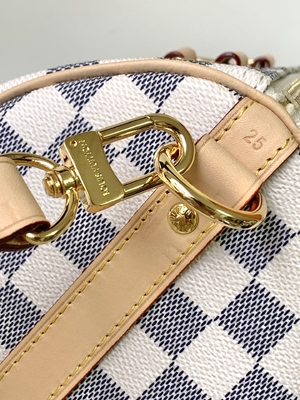 Покрытый холст скоростной Louis Vuitton Damier Azur 25 M46390