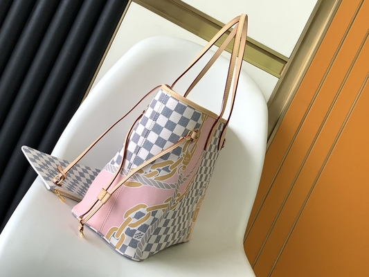 Таити ограничивал изготовленные на заказ заклеймленные сумки Checkered Louis Vuitton Neverfull MM