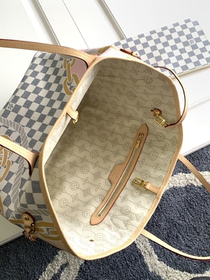 Таити ограничивал изготовленные на заказ заклеймленные сумки Checkered Louis Vuitton Neverfull MM